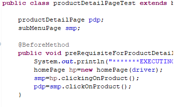 previous test cases in precondition